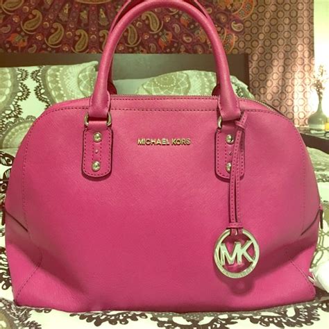 magenta michael kors bag|michael kors pink purses.